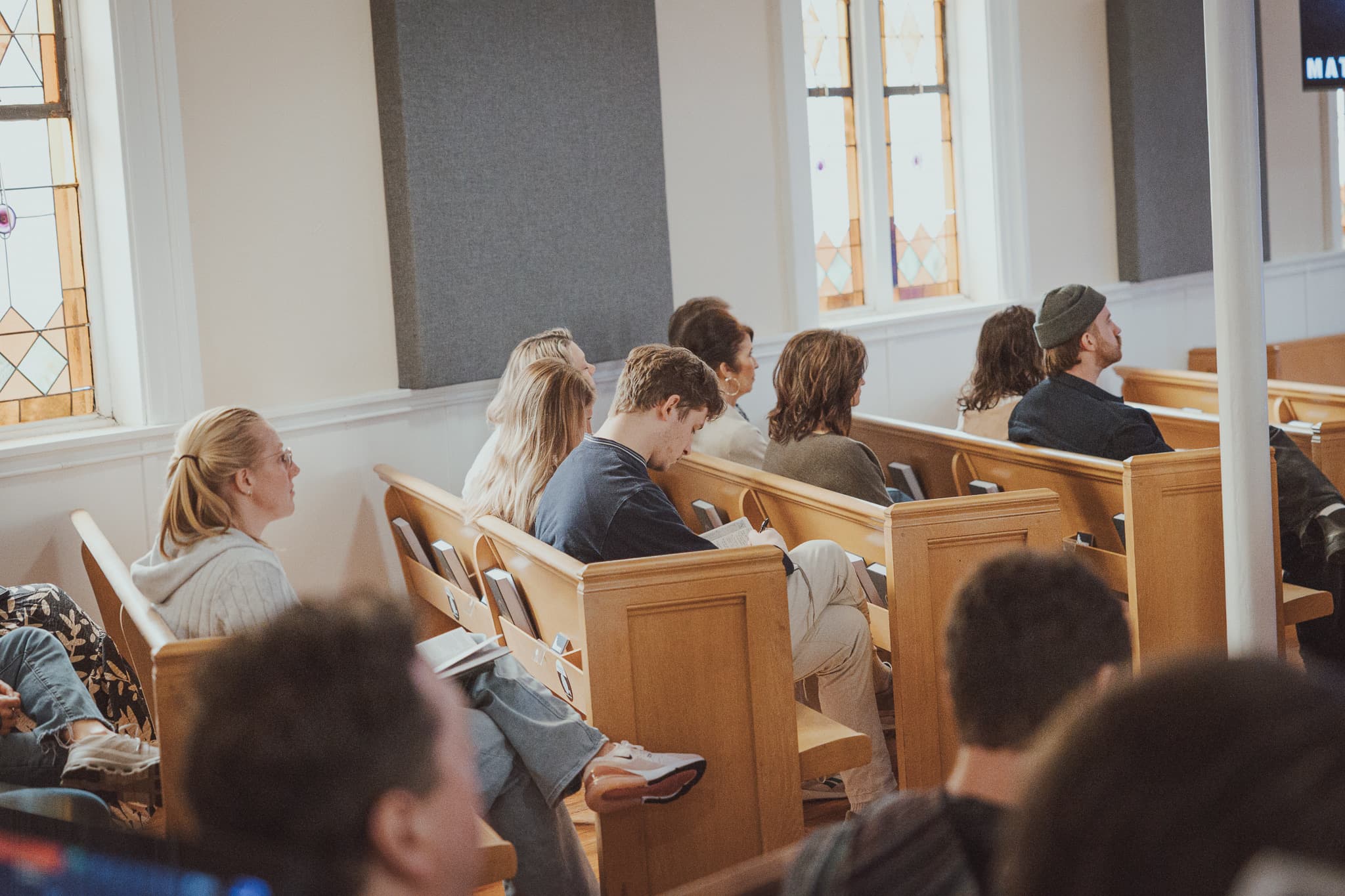 River City Church listening during a Sunday gathering