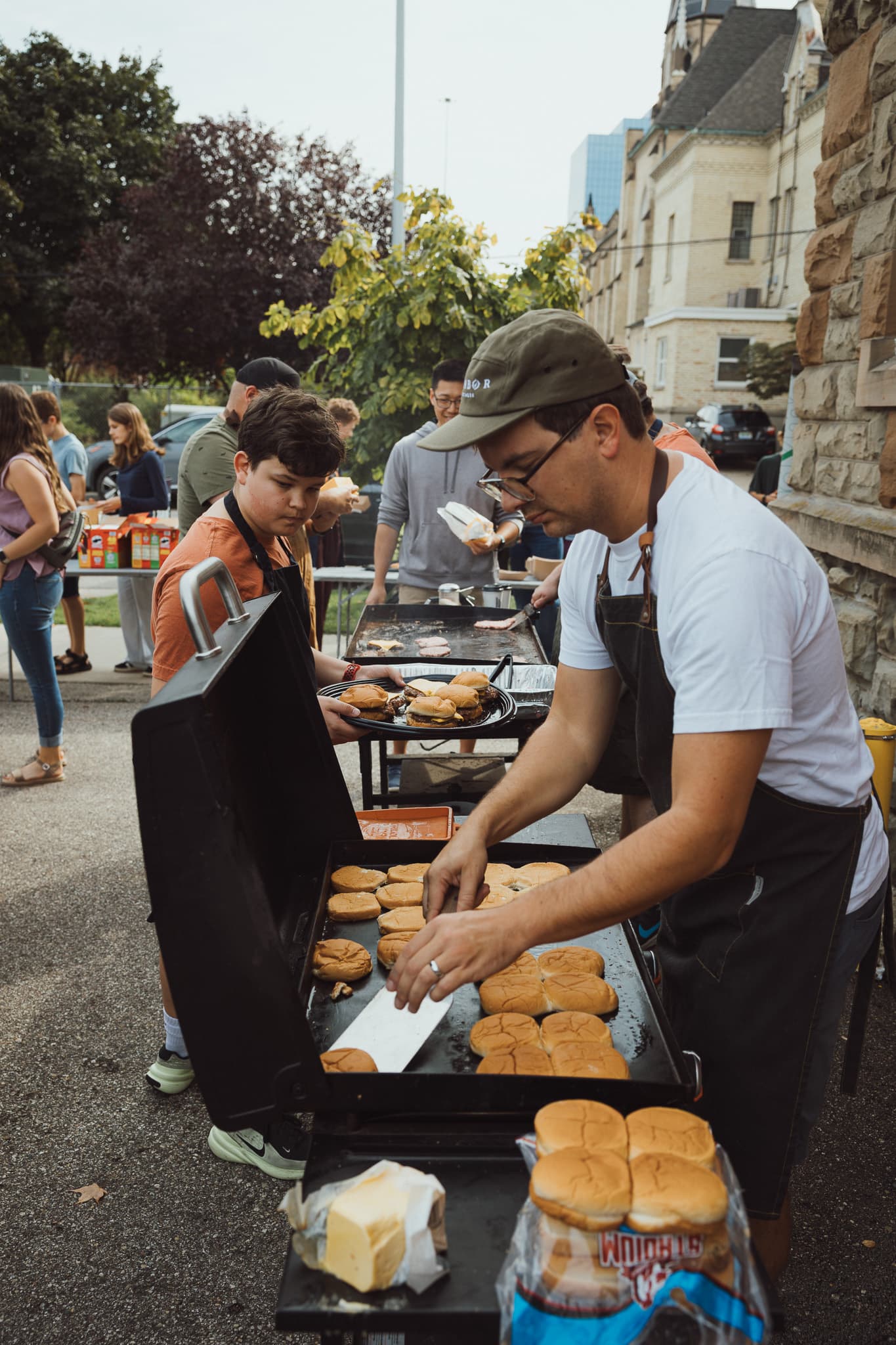 Conversation and hospitality at River City Church